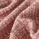 Wool pink jacket spring and autumn new tweed short coat top women's clothing
