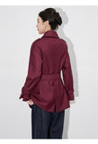 Fashion rench coat jacket casual double-breasted workwear design