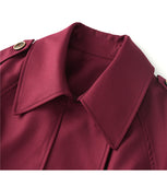 Fashion rench coat jacket casual double-breasted workwear design
