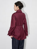 Fashion rench coat jacket casual double-breasted workwear design