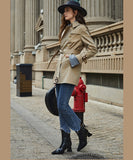 Women Fashion Spring and Autumn Trench Coat windbreaker. Women Jacket coat for Autumn.
