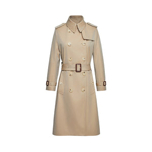 Woman beige trench coat 