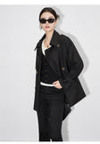 Fashion rench coat jacket casual double-breasted workwear design