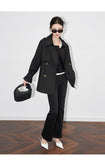 Fashion rench coat jacket casual double-breasted workwear design