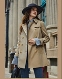 Women Fashion Spring and Autumn Trench Coat windbreaker. Women Jacket coat for Autumn.