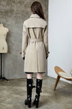 Women Trench Coat Women Spring and Autumn New Chameleon Trench Coat Feminine Temperament British Style Double Breasted