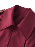 Fashion rench coat jacket casual double-breasted workwear design