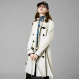white trench coat