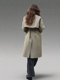 Fashion Women Spring and Autumn New British High-end Retro Double-breasted Trench Coat Jacket Women's long coat