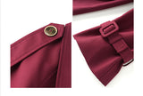 Fashion rench coat jacket casual double-breasted workwear design