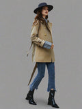 Women Fashion Spring and Autumn Trench Coat windbreaker. Women Jacket coat for Autumn.