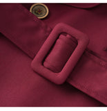 Fashion rench coat jacket casual double-breasted workwear design