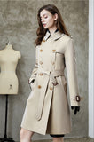 Women Trench Coat Women Spring and Autumn New Chameleon Trench Coat Feminine Temperament British Style Double Breasted