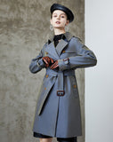 Women Trench Coat Women Spring and Autumn New Chameleon Trench Coat Feminine Temperament British Style Double Breasted
