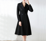 Plus Size High Quality Women Suit Dress Long Sleeves Trench Suit Blazer Dresses