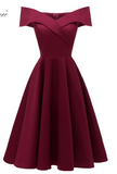 Plus Size Fashion Formal Dresses Red Blue Swing Dresses Bridesmaid Dress