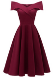 Plus Size Fashion Formal Dresses Red Blue Swing Dresses Bridesmaid Dress