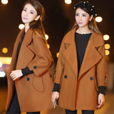 Fashion Women Winter Wool Coat Korean Style Coat