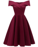 Plus Size Fashion Formal Dresses Red Blue Swing Dresses Bridesmaid Dress